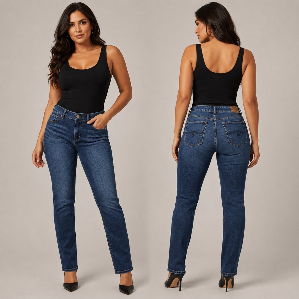 Lucky Brand Jeans Womens 30x29 Lolita Skinny Ankle Dark Indigo Stretch Denim
